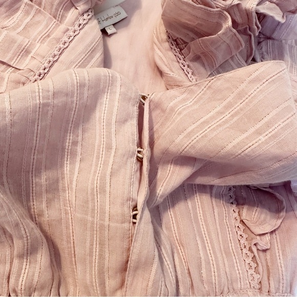 House of Harlow 1960 Ruffled Tiered Skirt Lavender Dress - Large - Picture 7 of 11